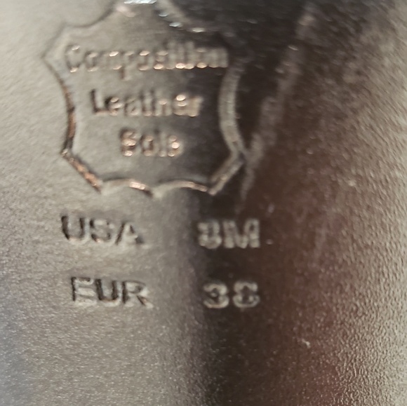 Touch of Nina black satin rhinestone sandals - Picture 4 of 4